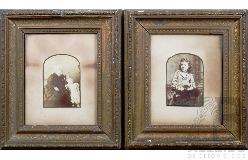 Framed Offset Print of Young Children of Northern England, 19th Century together with Pair of Offset Prints (3)