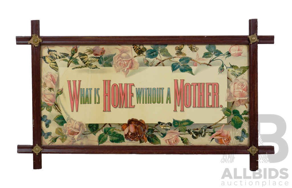 Four Framed Offset Prints Including 'What is Home Without a Mother' (4)
