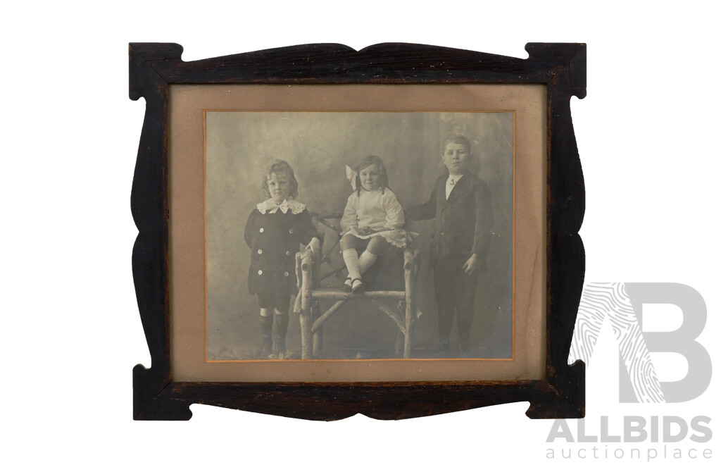 Four Late 19th Century/Early 20th Century Framed Antique Photographs (4)