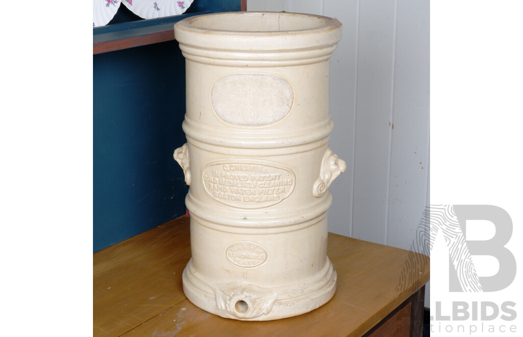 Antique G Cheavins Stoneware Water Filter