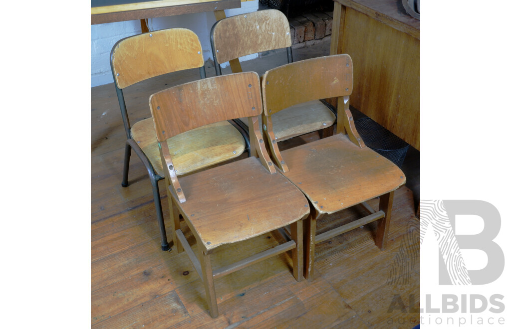 Four Vintage Children's Chairs