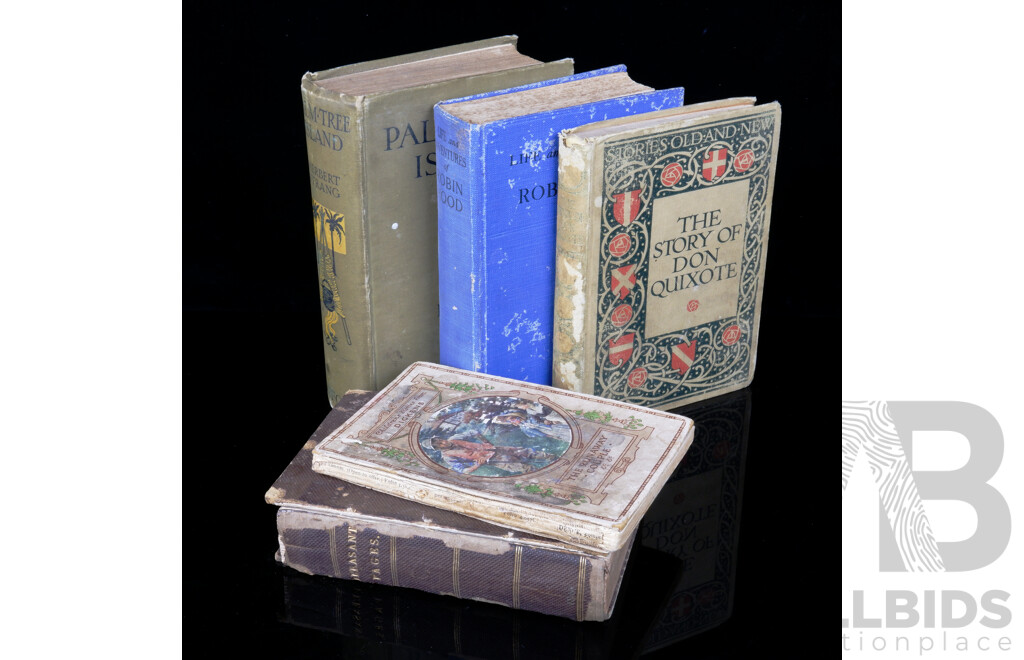 A Quantity of Early 20th Century Children's Fiction incl. Robin Hood & The Story of Don Quixote