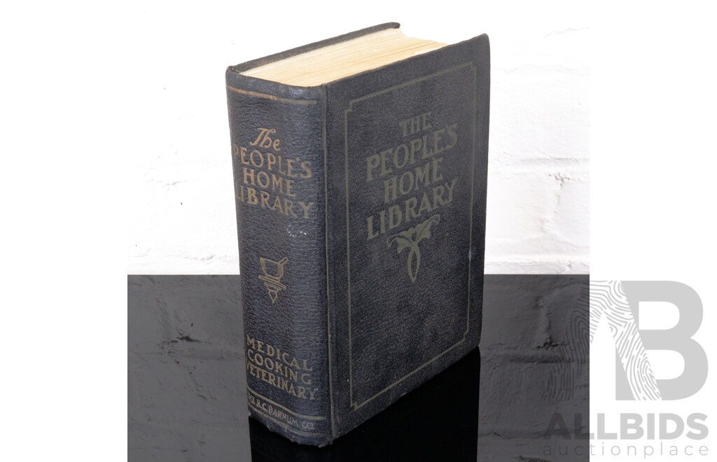 The People's Home Library (1925) incl. The People's Home Medical Book, Recipe Book & Stock Book