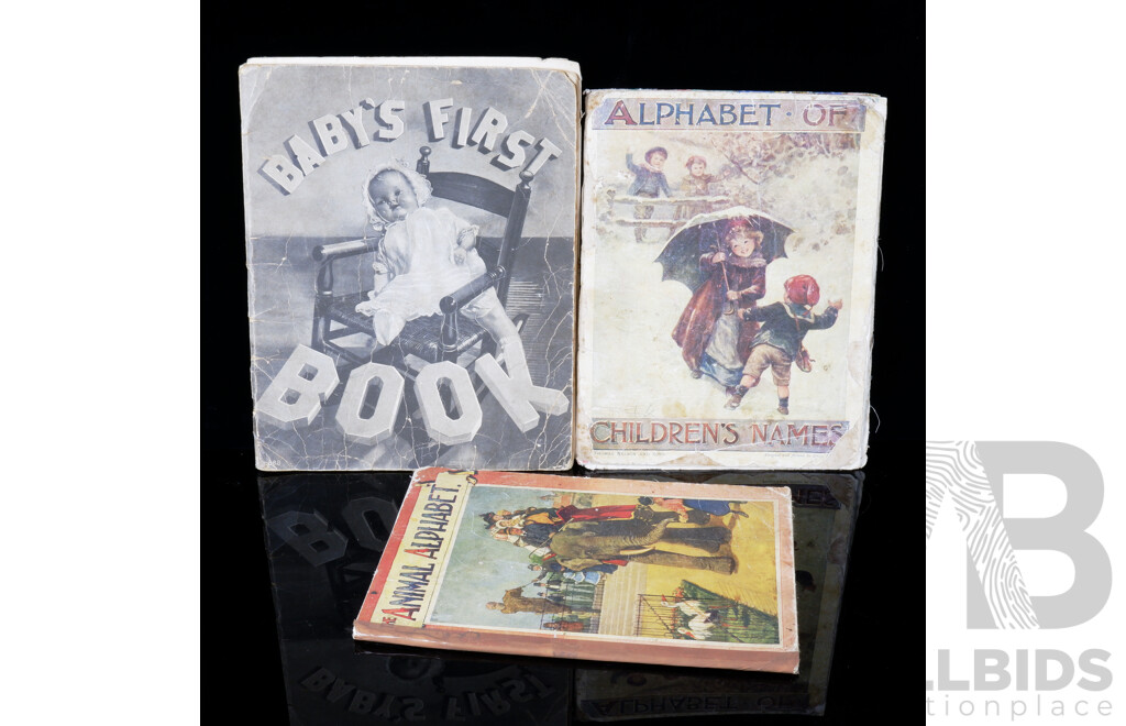 Three Vintage Children's Books incl. Animal Alphabet & Baby's First Book