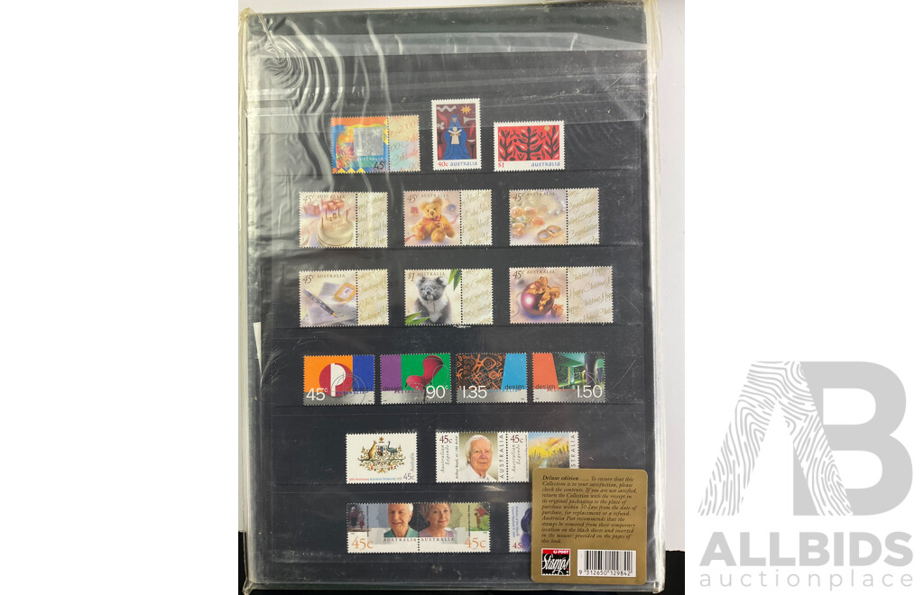 The Collection of Australian Stamp Albums, Years 1995, 1996, 1997, 1998, 1999 Face Value Over $220