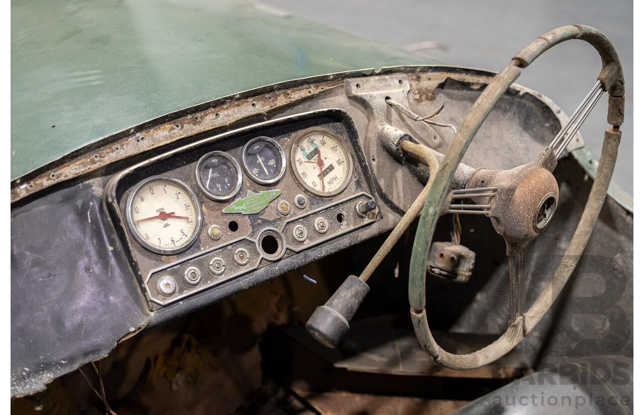 Circa 1957 Bond Minicar Mark C or D Tourer Three Wheeler 2d Convertible Green 0.2L - Project Car