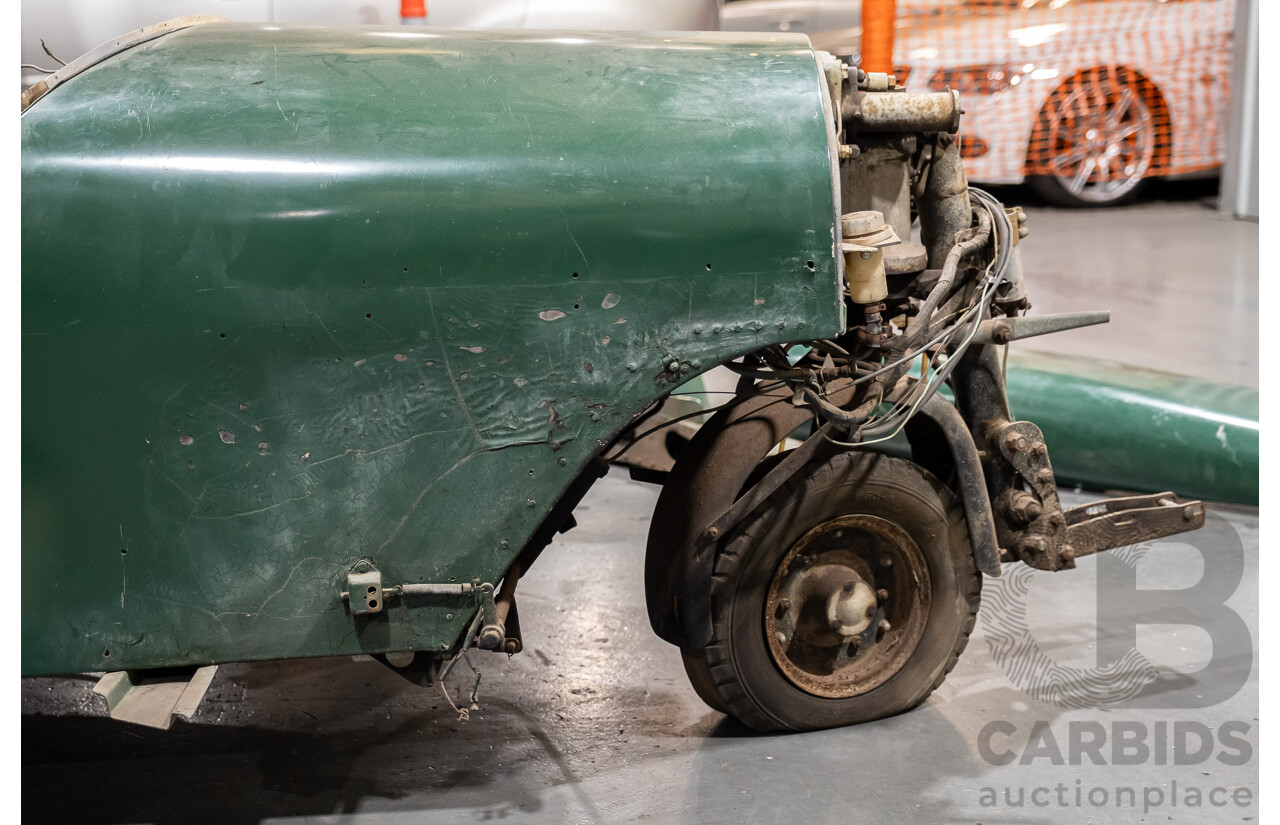 Circa 1957 Bond Minicar Mark C or D Tourer Three Wheeler 2d Convertible Green 0.2L - Project Car