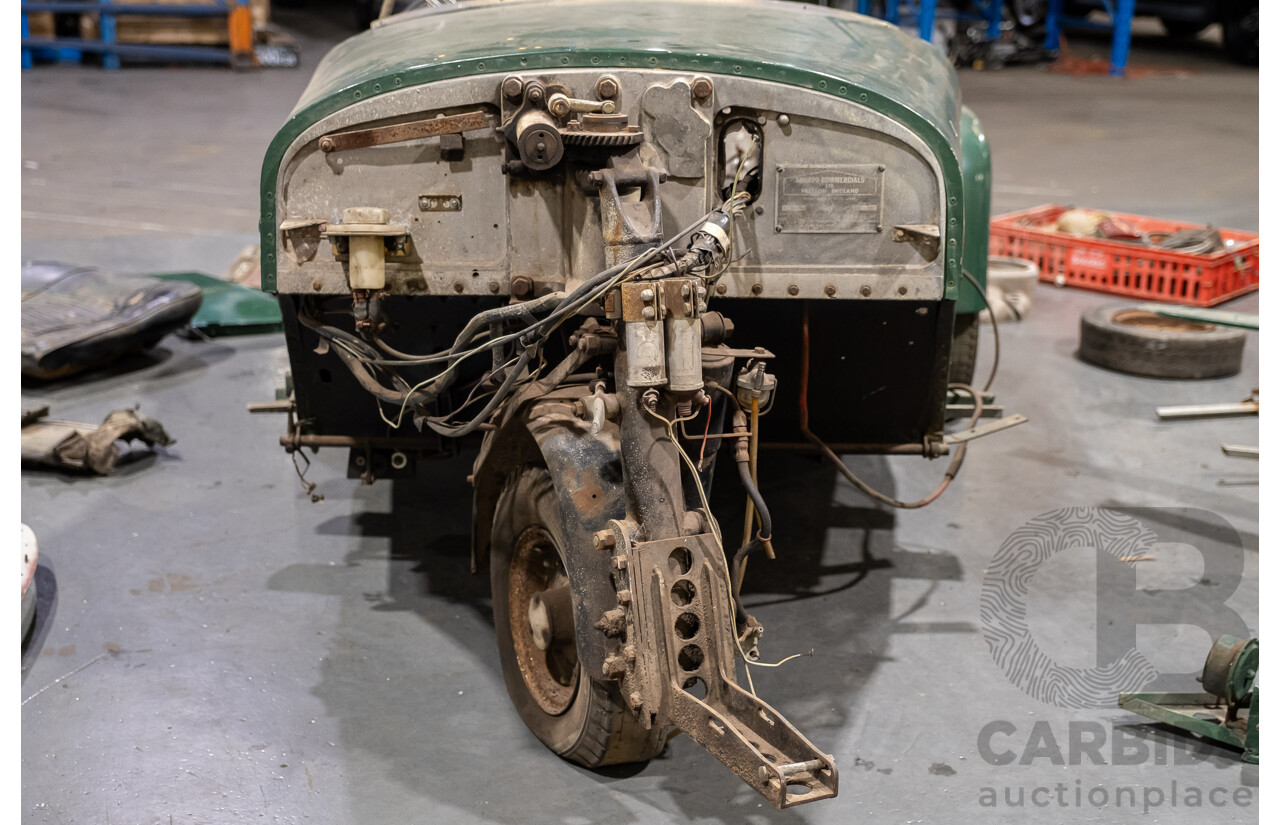 Circa 1957 Bond Minicar Mark C or D Tourer Three Wheeler 2d Convertible Green 0.2L - Project Car