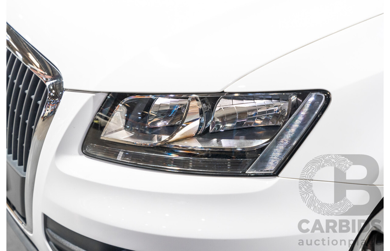 9/2009 Audi Q5 2.0 TFSI Quattro (AWD) 8R 4d Wagon White Turbo 2.0L