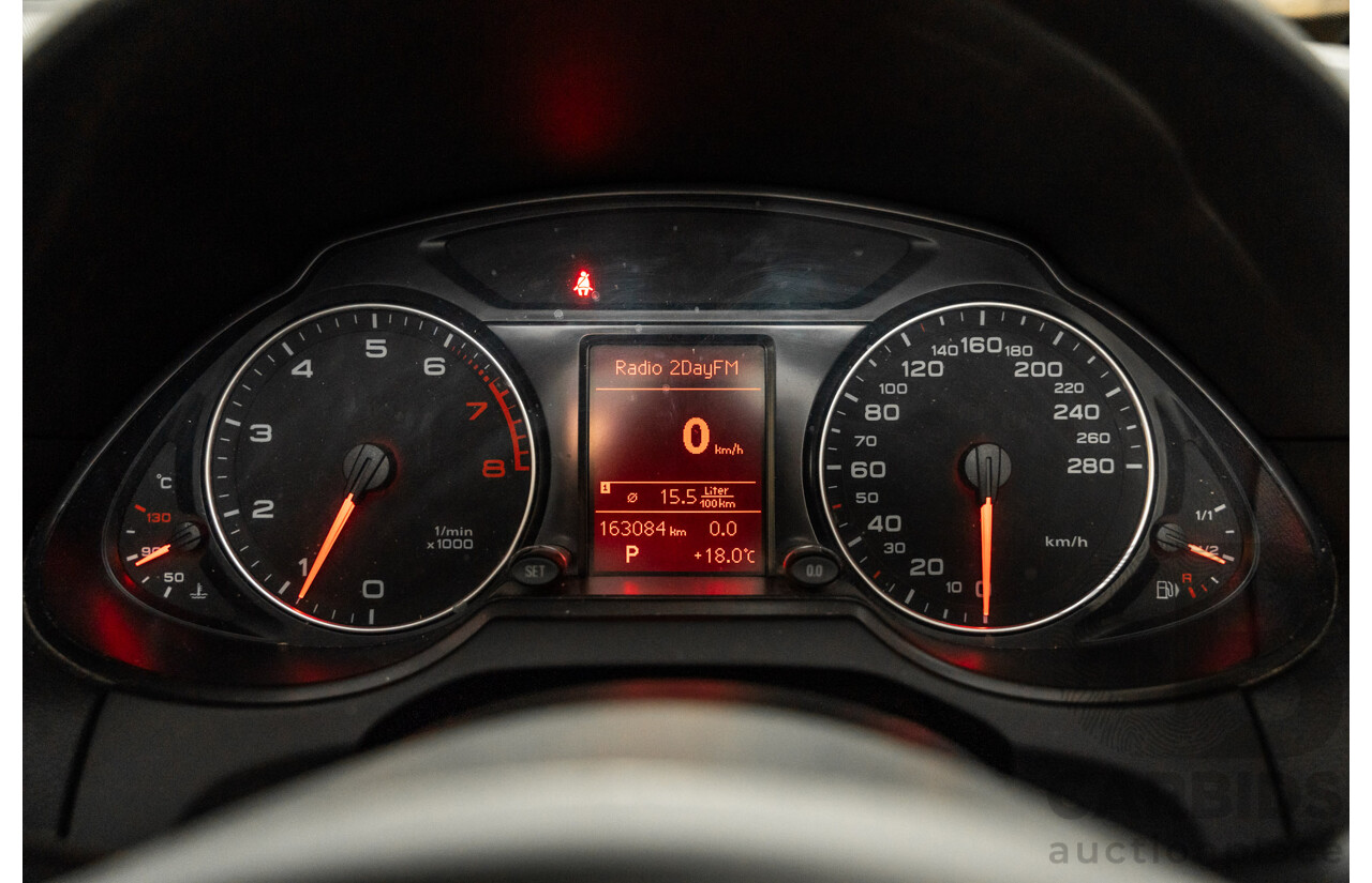 9/2009 Audi Q5 2.0 TFSI Quattro (AWD) 8R 4d Wagon White Turbo 2.0L