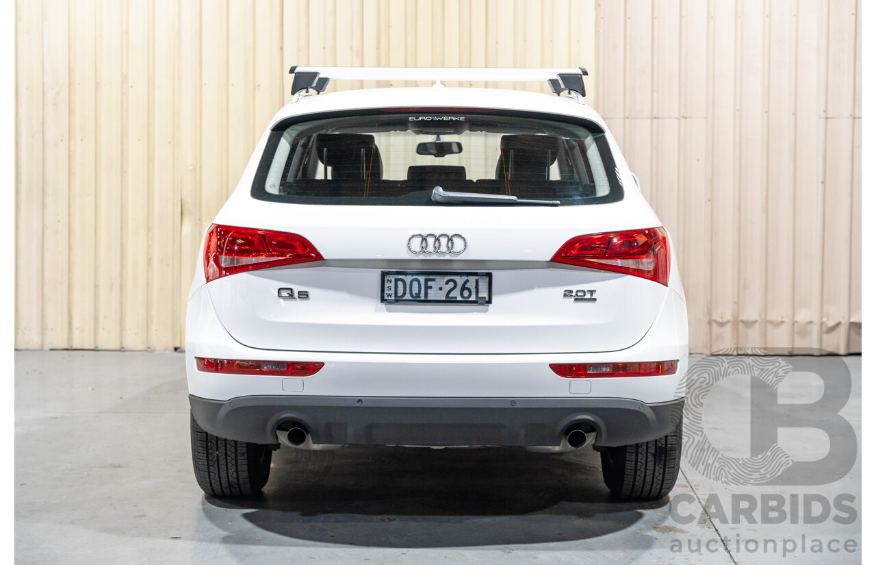 9/2009 Audi Q5 2.0 TFSI Quattro (AWD) 8R 4d Wagon White Turbo 2.0L