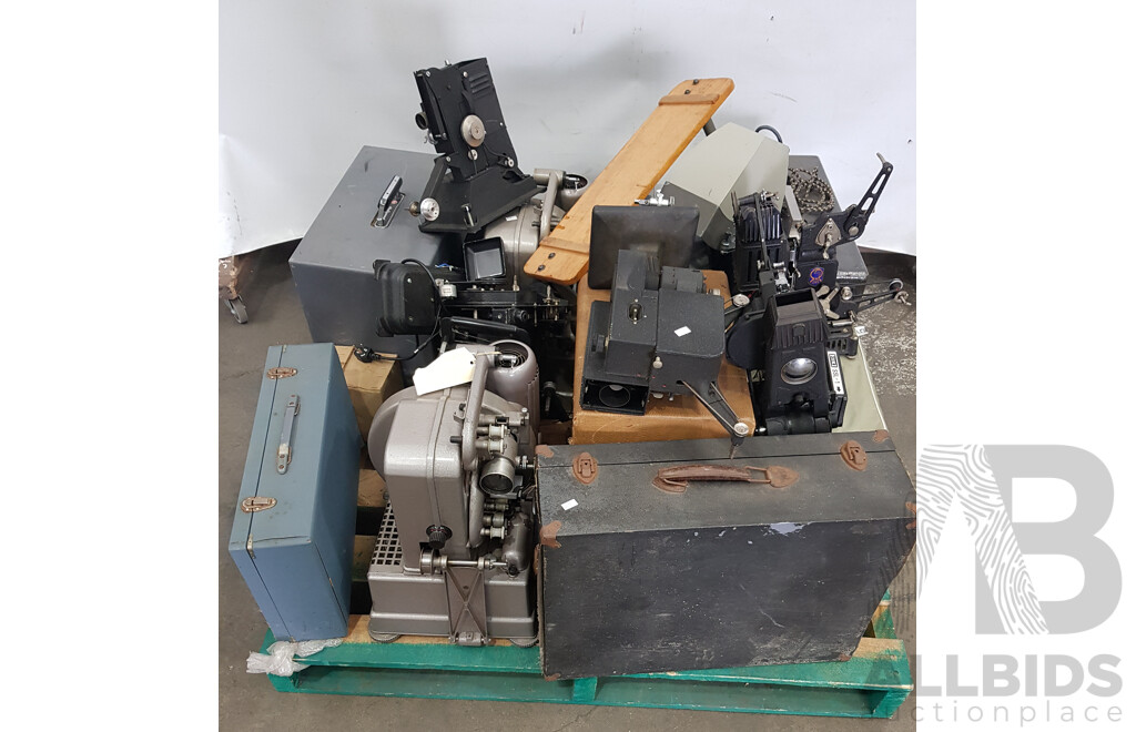 Bulk Lot of Assorted Vintage Projectors and Other Equipment