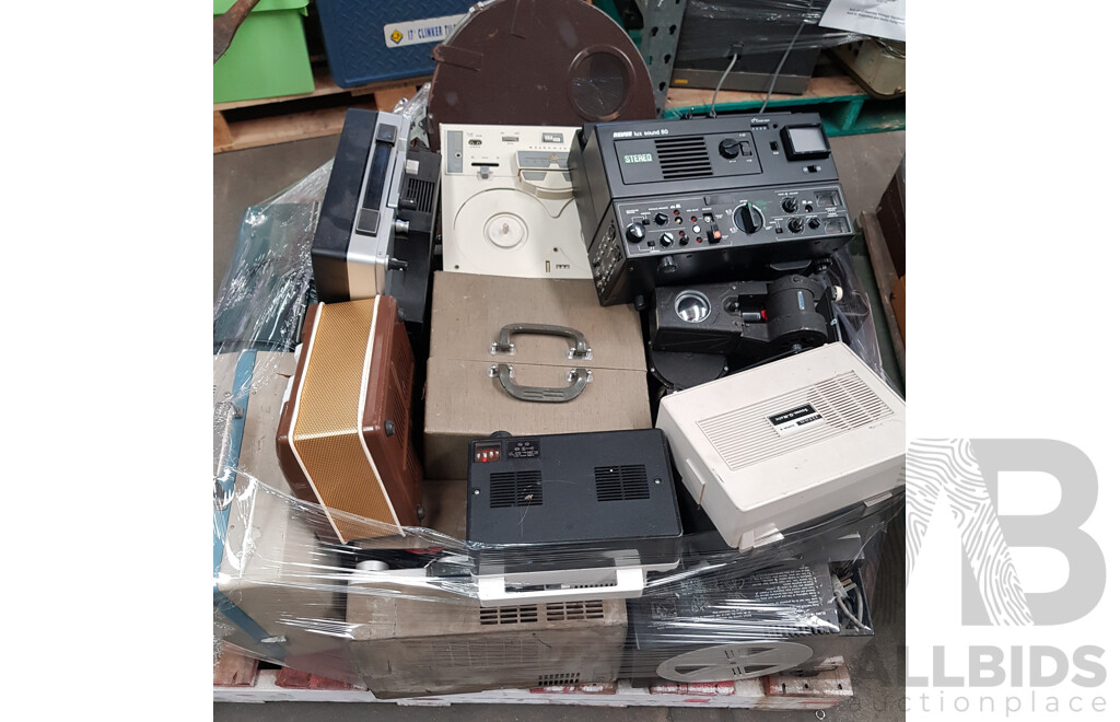 Bulk Lot of Assorted Vintage Projectors and Other Film Equipment