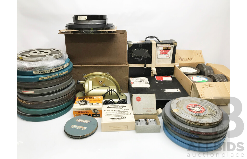 Assorted Lot of Vintage Film Reels
