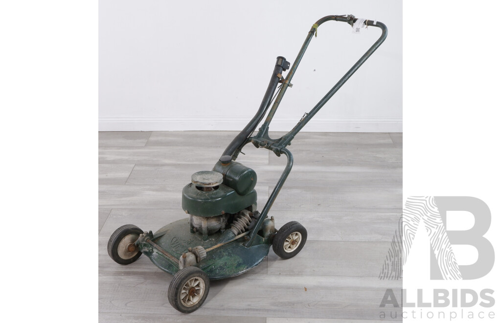 Antique Rustic Victa 18 Lawn Mower, Green 