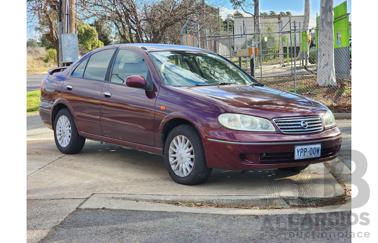 7/2004 Nissan Pulsar Q N16 MY03 4d Sedan Maroon 1.8L