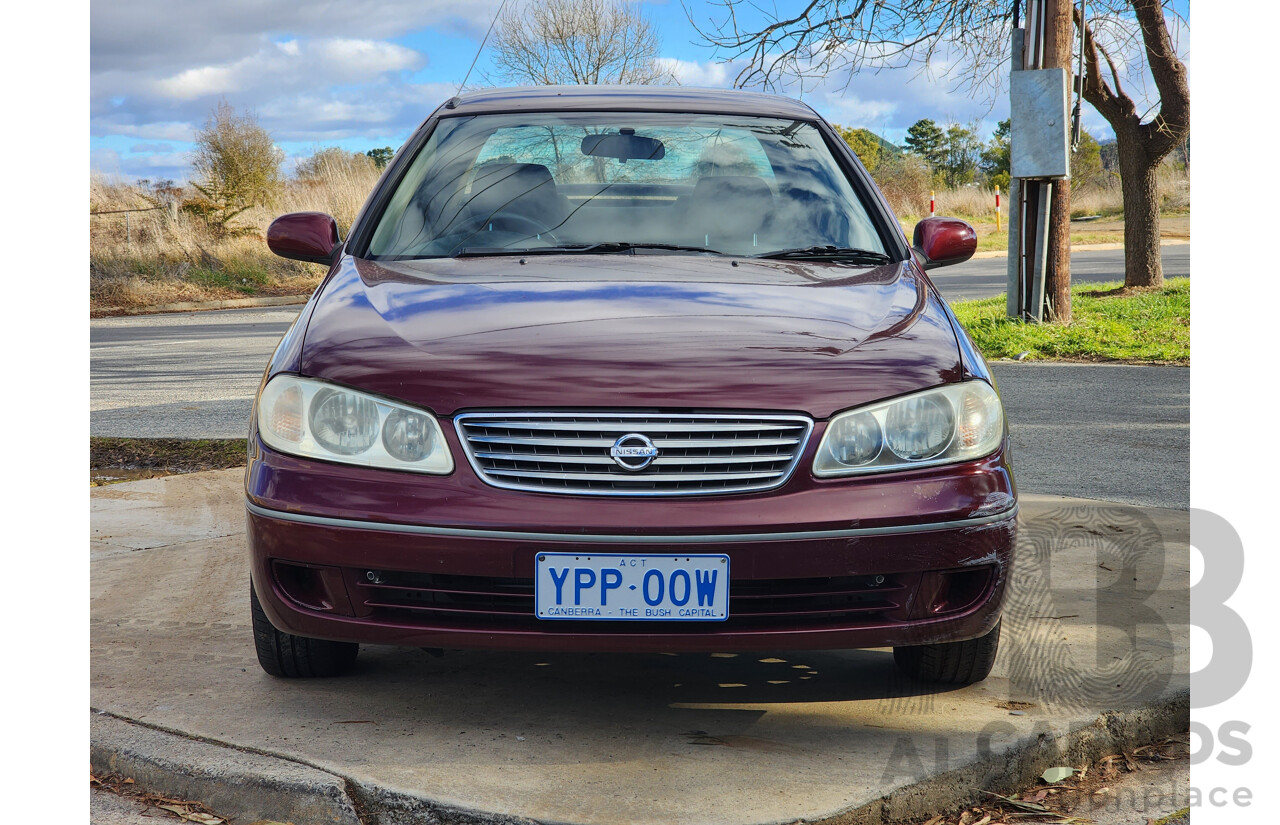 7/2004 Nissan Pulsar Q N16 MY03 4d Sedan Maroon 1.8L