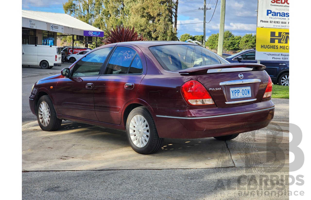 7/2004 Nissan Pulsar Q N16 MY03 4d Sedan Maroon 1.8L