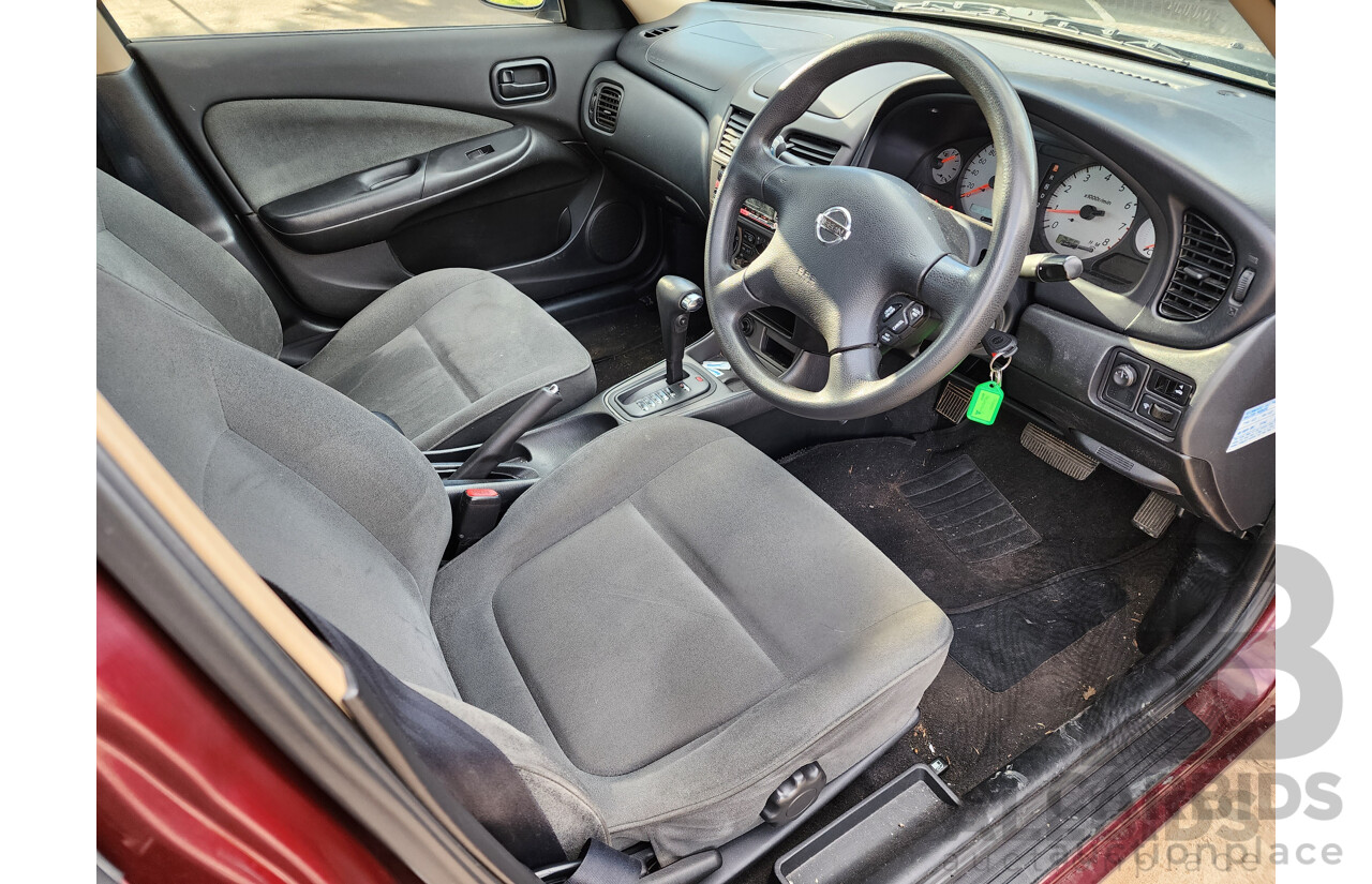 7/2004 Nissan Pulsar Q N16 MY03 4d Sedan Maroon 1.8L