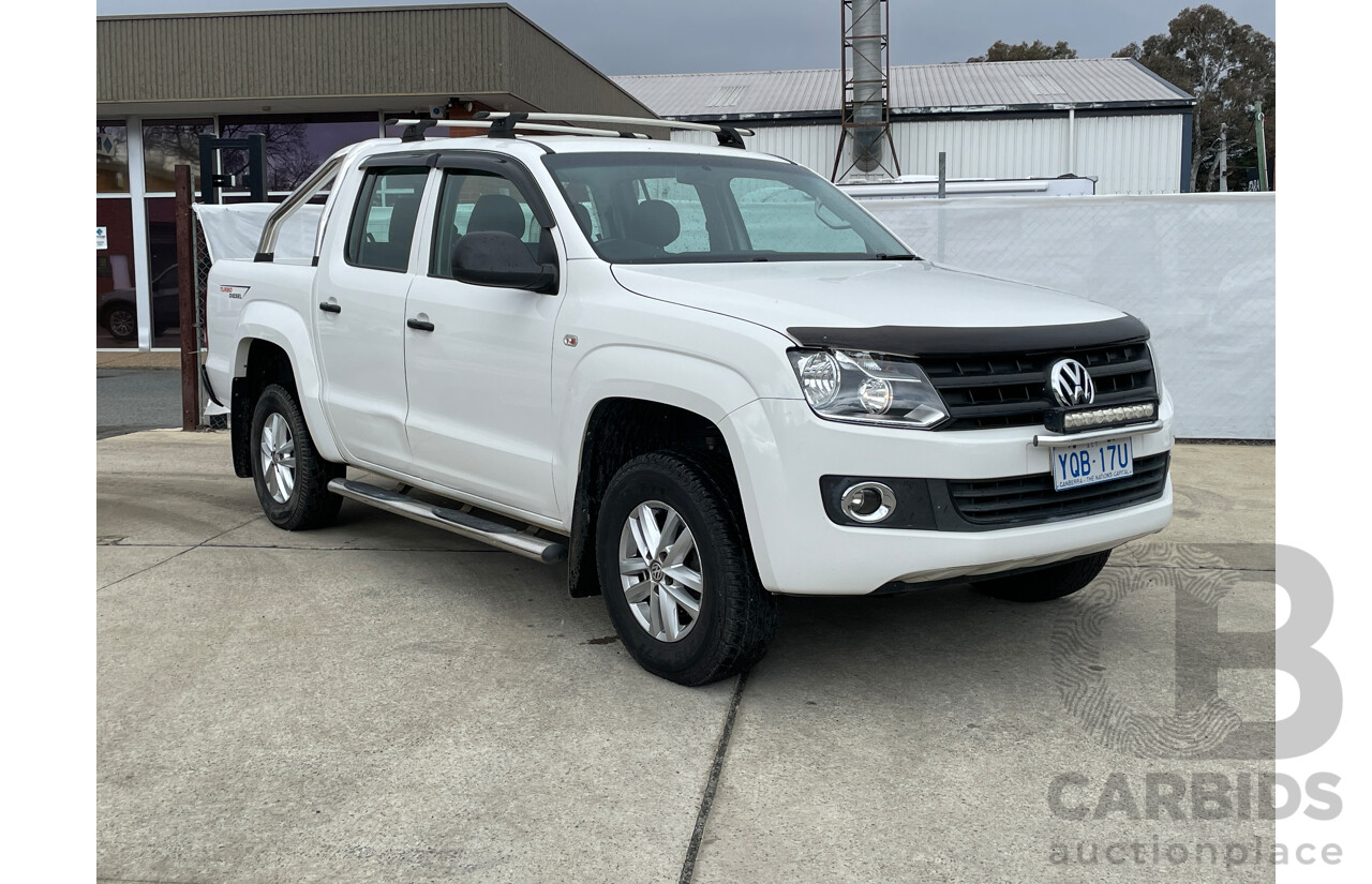 11/2015 Volkswagen Amarok Tdi420 CORE Edition (4x4) 2H MY15 Dual Cab Utility White 2.0L