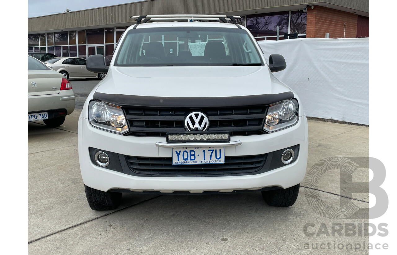 11/2015 Volkswagen Amarok Tdi420 CORE Edition (4x4) 2H MY15 Dual Cab Utility White 2.0L