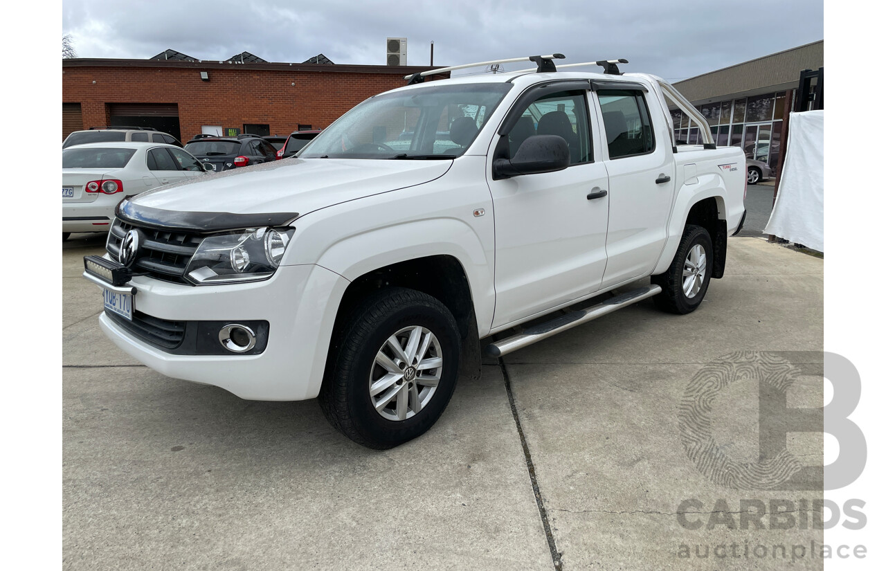 11/2015 Volkswagen Amarok Tdi420 CORE Edition (4x4) 2H MY15 Dual Cab Utility White 2.0L