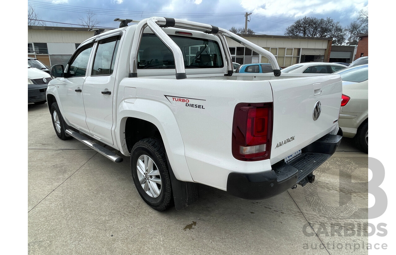 11/2015 Volkswagen Amarok Tdi420 CORE Edition (4x4) 2H MY15 Dual Cab Utility White 2.0L