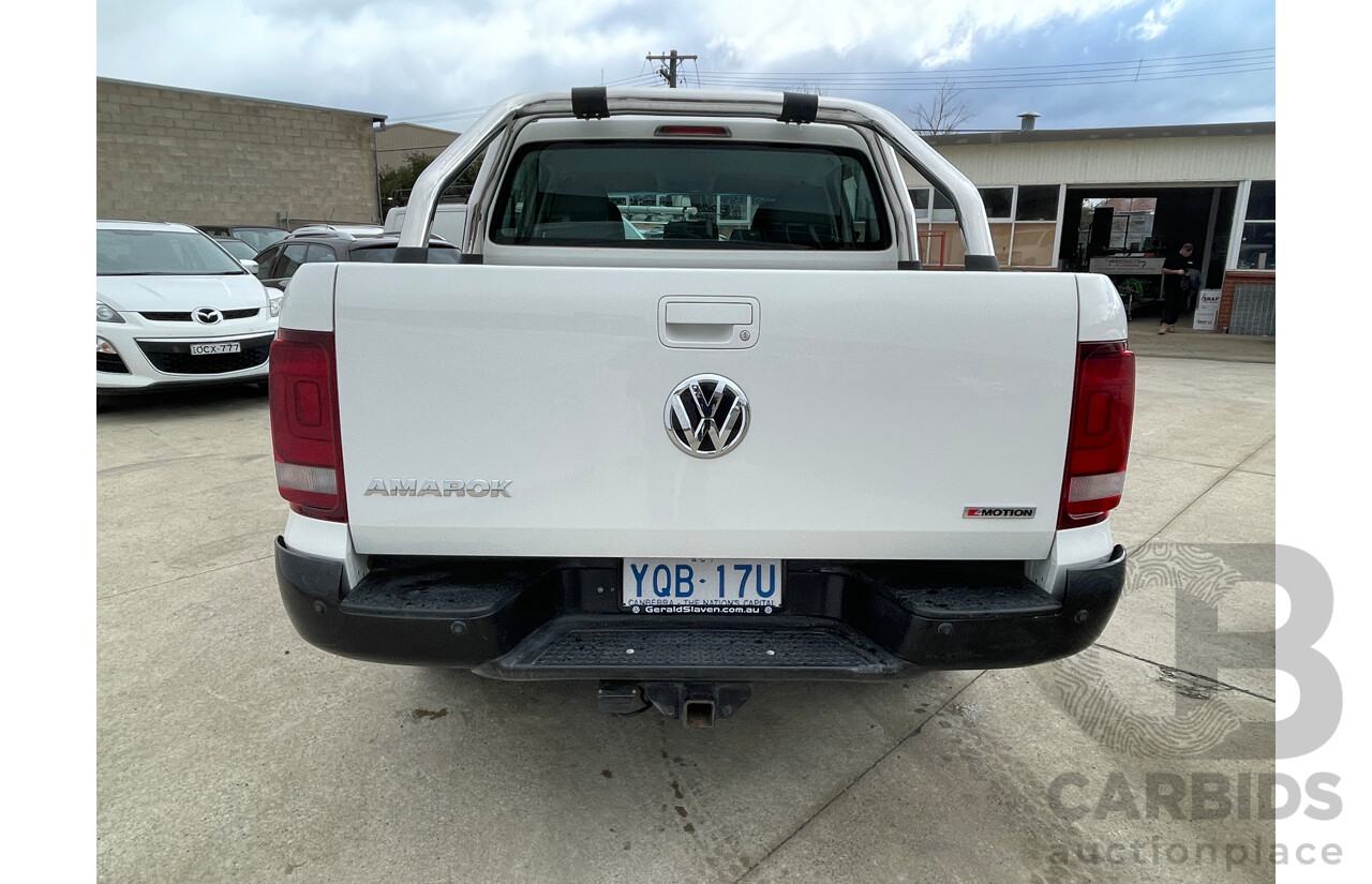 11/2015 Volkswagen Amarok Tdi420 CORE Edition (4x4) 2H MY15 Dual Cab Utility White 2.0L