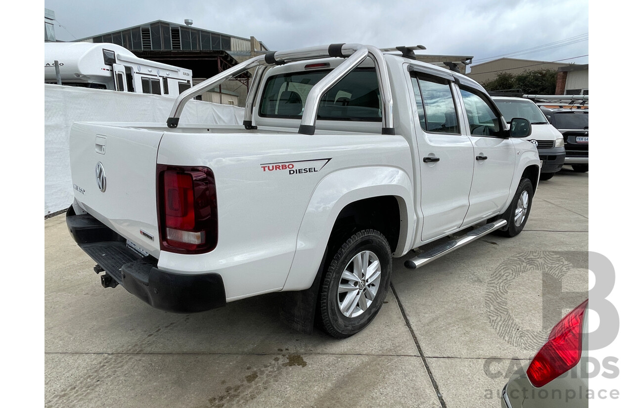 11/2015 Volkswagen Amarok Tdi420 CORE Edition (4x4) 2H MY15 Dual Cab Utility White 2.0L