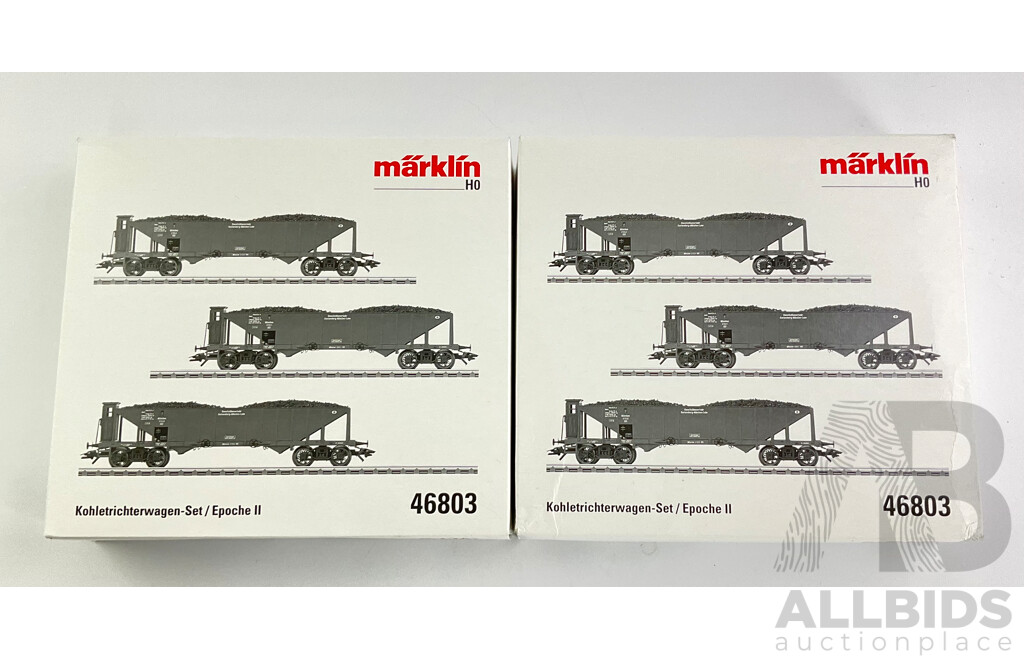 Marklin HO Scale DB Coal Hopper Wagon Sets 46803 (2)