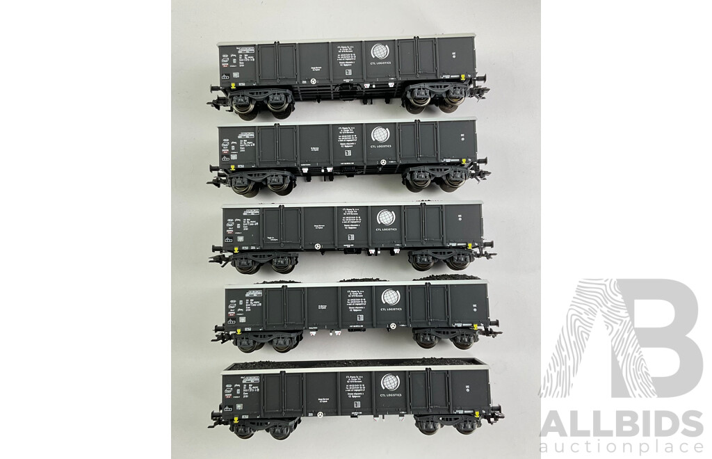 Marklin HO Scale CTL Logistics High Side Coal Wagon Set 47176