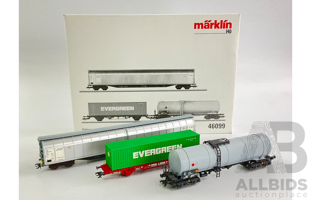 Marklin HO Scale Freight Wagon Set 46099