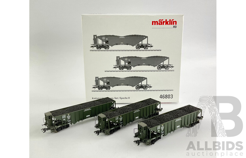 Marklin HO Scale  Coal Hopper Car Set 46803