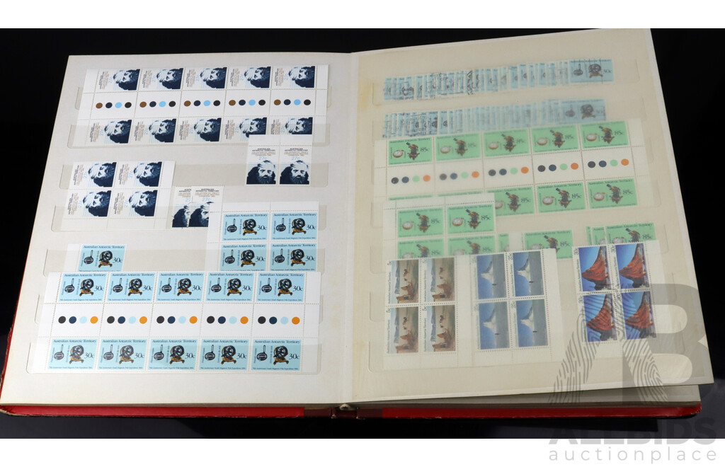 Australian Antarctic Territory Stamps Including Blocks, Unhinged and Cancelled