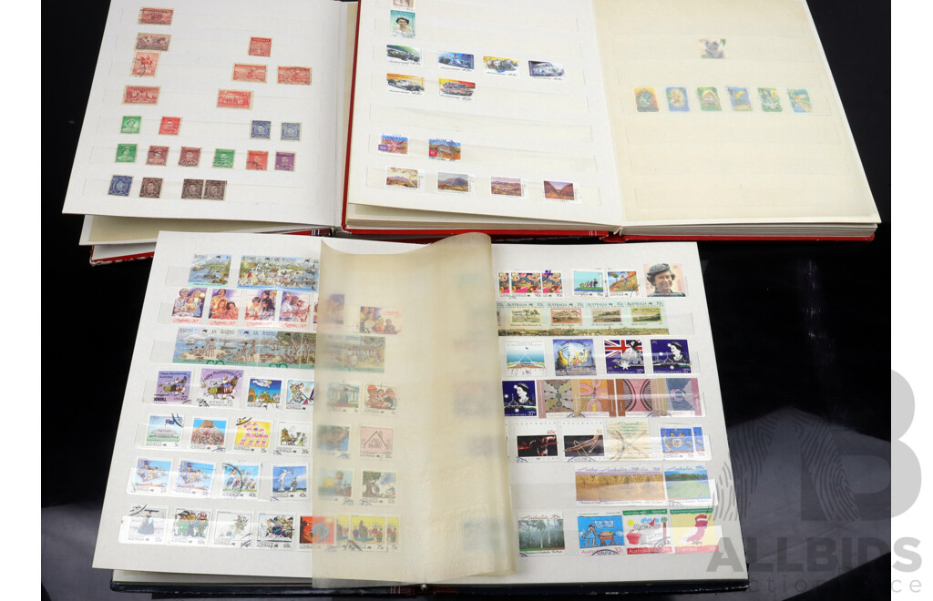 Collection of Australian, Mostly Cancelled Stamps Examples From 1960's 1970's 1980's 1990's and 2000's Including Some Pre-Decimal