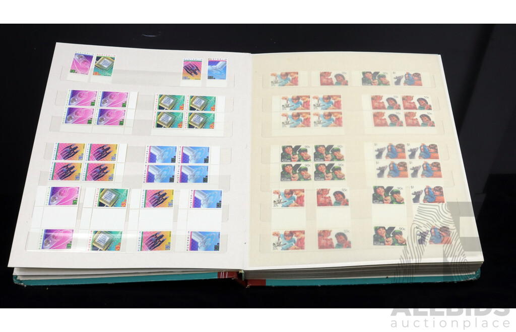 Australian Stamp Album, Blocks and Unhinged Years 1987 and 1988