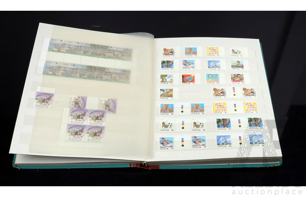 Australian Stamp Album, Blocks and Unhinged Years 1987 and 1988