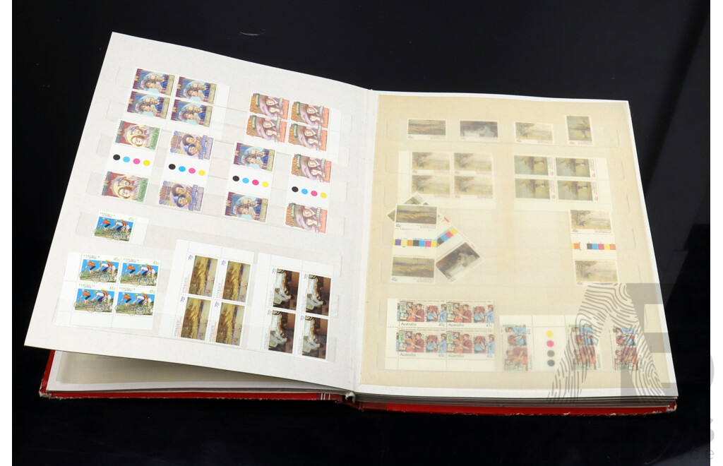 Australian Stamp Album, Blocks and Unhinged Years 1989, 1990, 1991