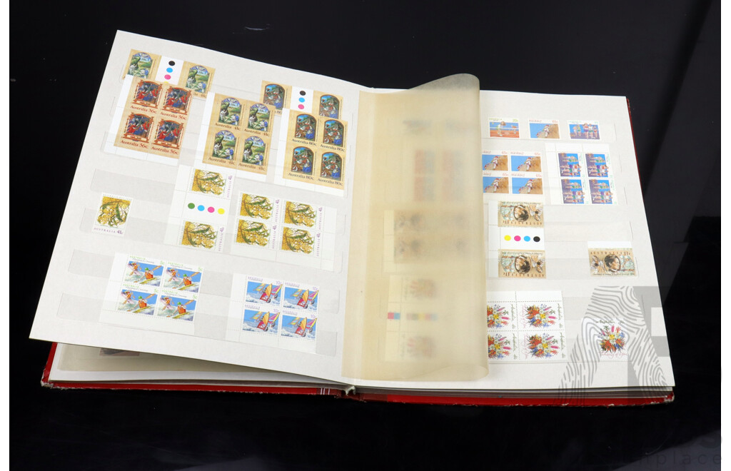 Australian Stamp Album, Blocks and Unhinged Years 1989, 1990, 1991