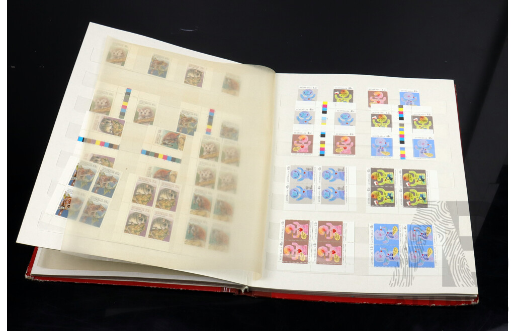 Australian Stamp Album, Blocks and Unhinged Years 1989, 1990, 1991