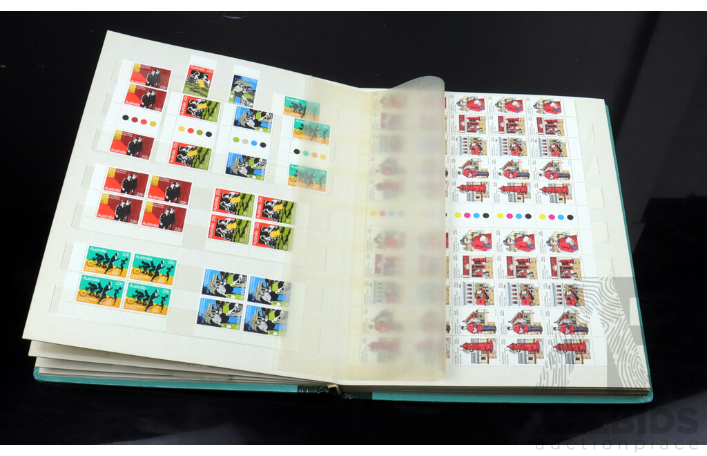 Australian Stamp Album, Blocks and Unhinged Years 1979, 1980, 1981, 1982