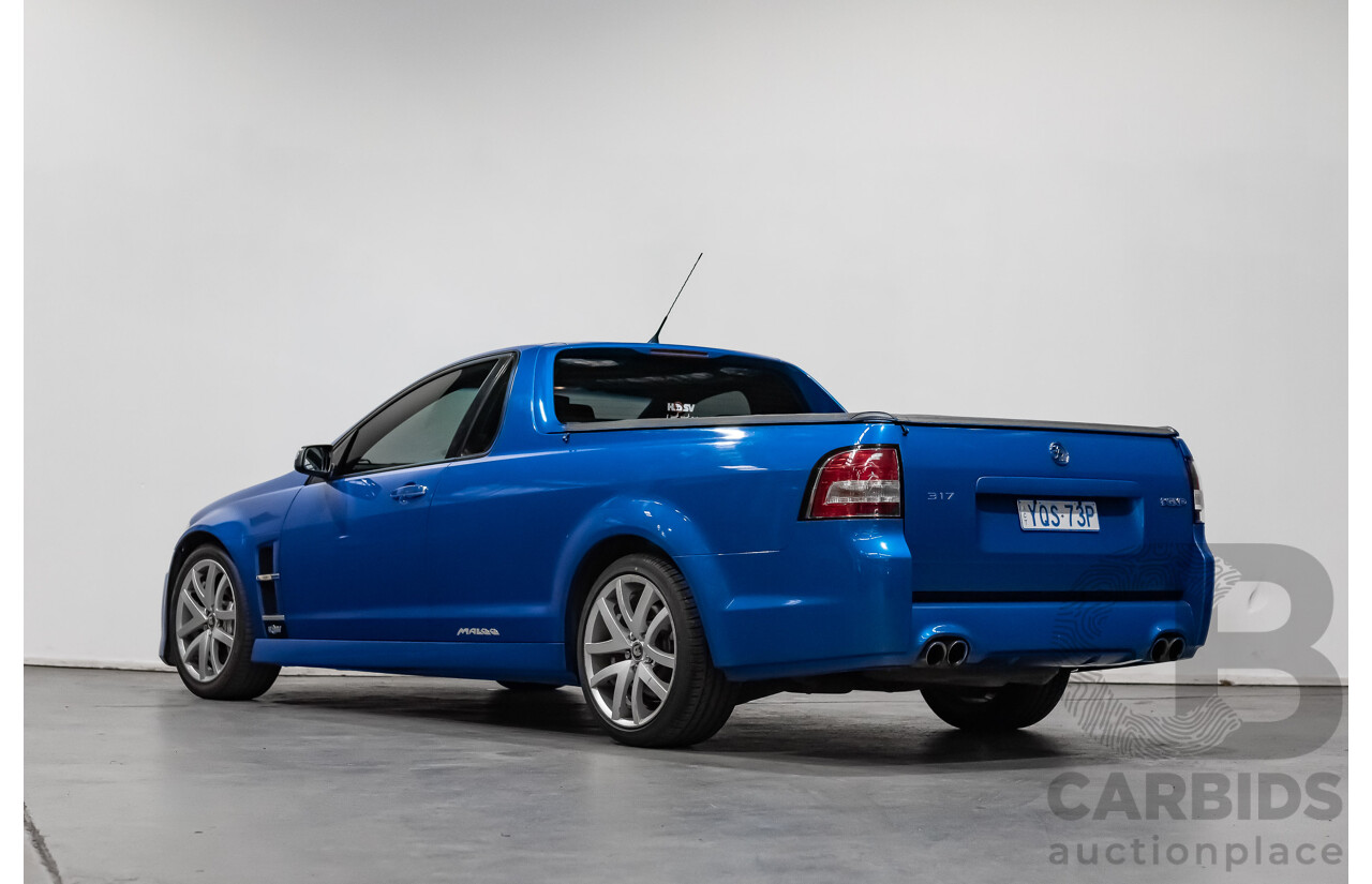 6/2010 Holden HSV Maloo GXP E2 SERIES Utility Voodoo Blue V8 6.2L