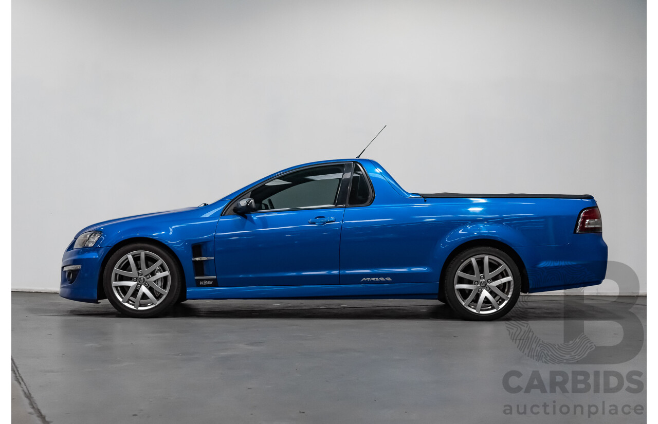 6/2010 Holden HSV Maloo GXP E2 SERIES Utility Voodoo Blue V8 6.2L