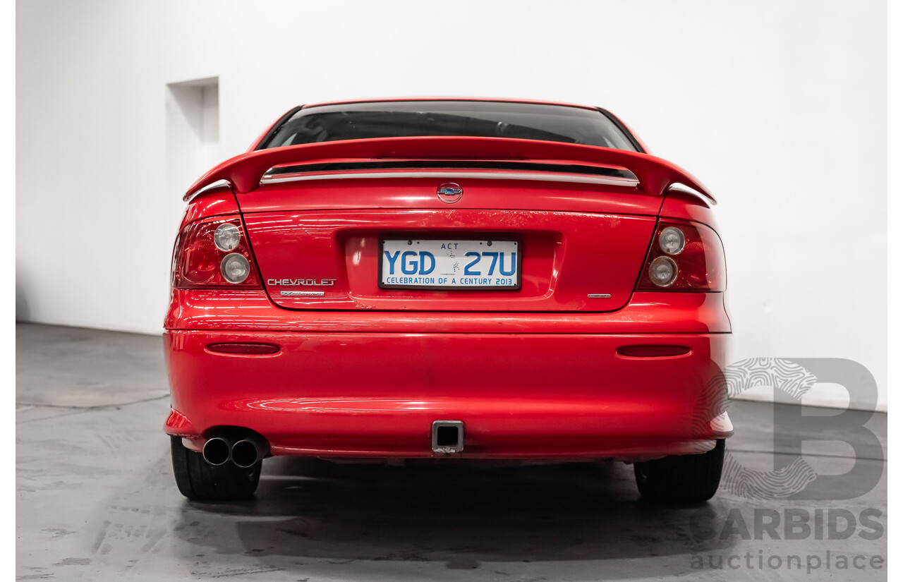 8/2002 Holden Commodore SS VXII 4d Sedan Red V8 5.7L