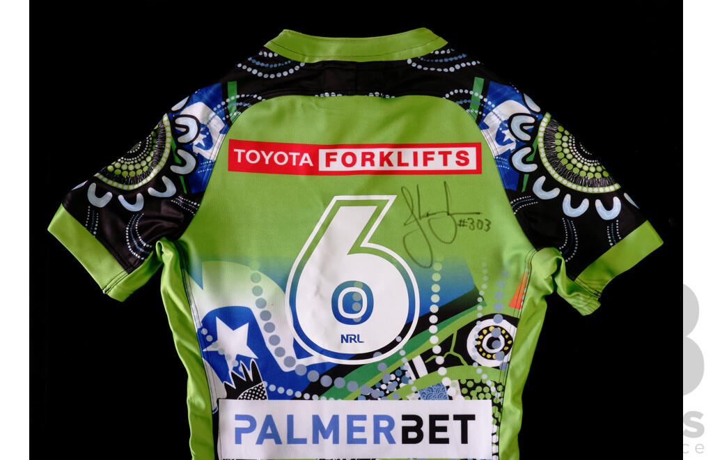 Jack Wighton #303 Personally Signed Indigenous Jersey and Underground Spirits 40th Anniversary Gin - Special Edition 15/40