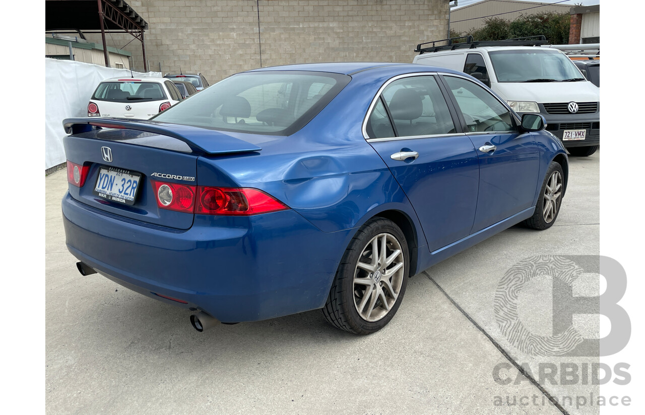 1/2005 Honda Accord EURO Luxury  4d Sedan Blue 2.4L