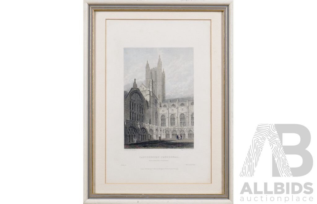 Quantity of British Engravings Including Canterbury Cathedral; Windsor Castle From Bishopsgate & the Cove of Cork