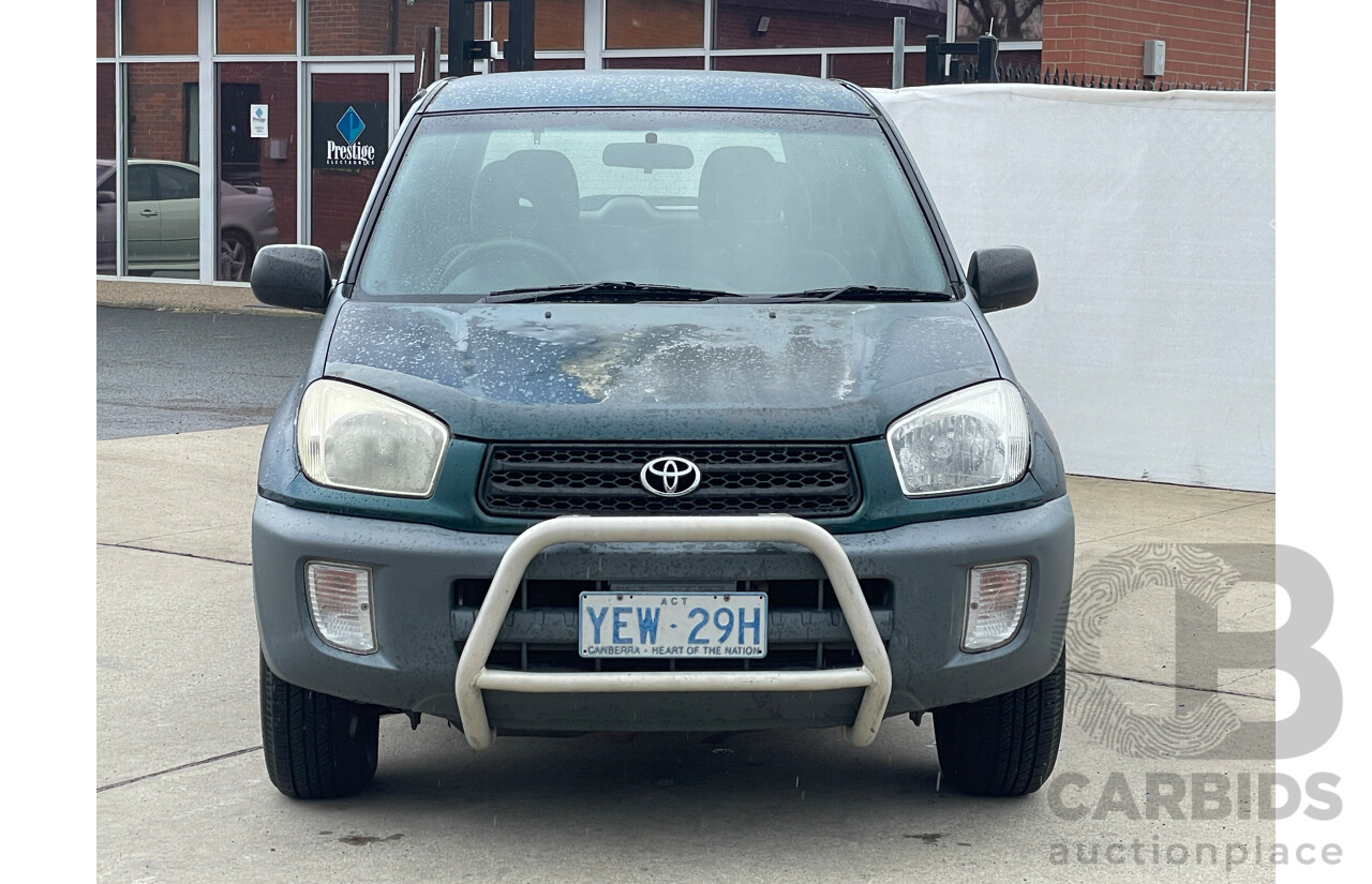 3/2002 Toyota Rav4 EDGE (4x4) ACA21R 4d Wagon Green 2.0L