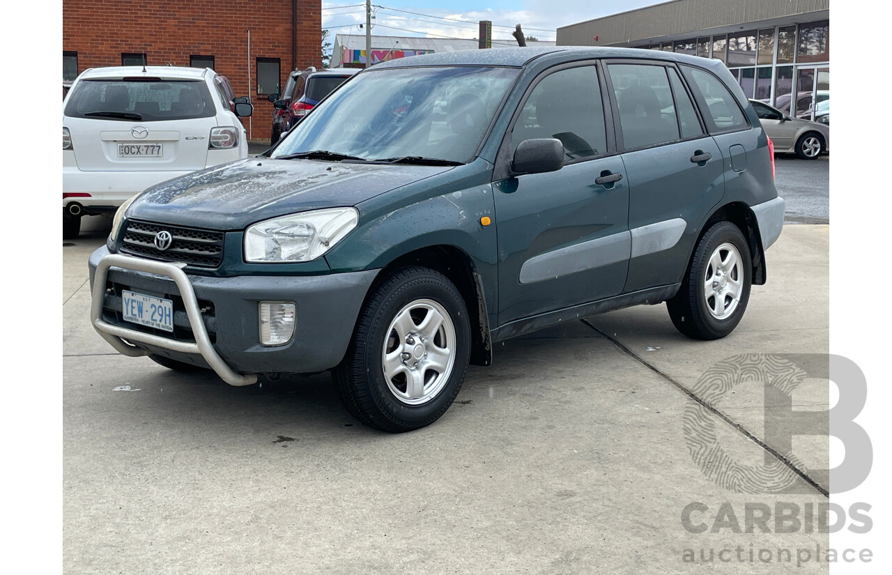 3/2002 Toyota Rav4 EDGE (4x4) ACA21R 4d Wagon Green 2.0L