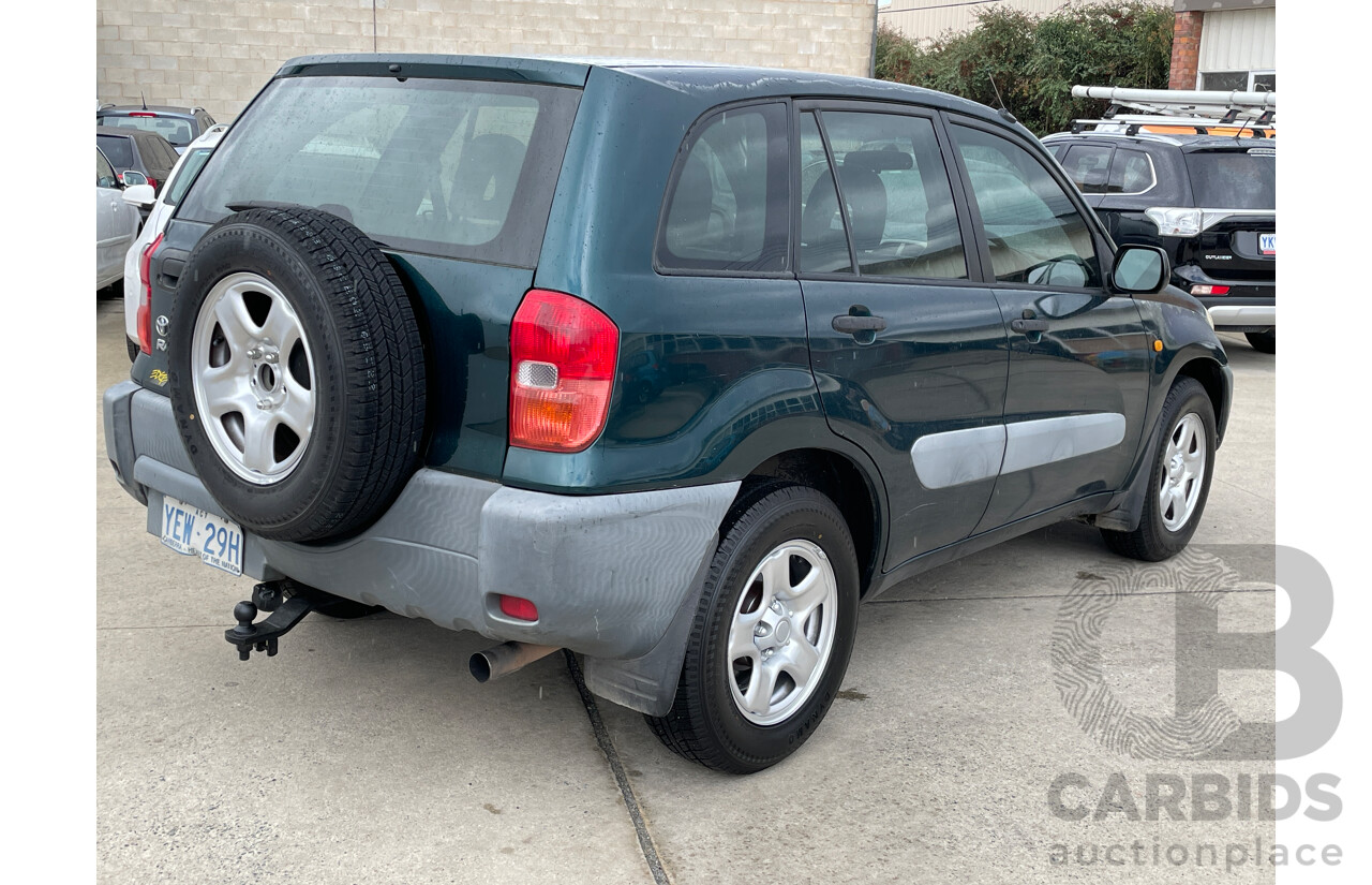 3/2002 Toyota Rav4 EDGE (4x4) ACA21R 4d Wagon Green 2.0L